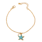 Chaîne de Cheville Bohème Étoile de Mer • Collection Tropical Gold • Atelier Zolya