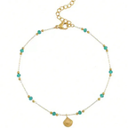Chaîne de Cheville Or 18K Coquillages Marins • Collection Tropical Gold • Atelier Zolya
